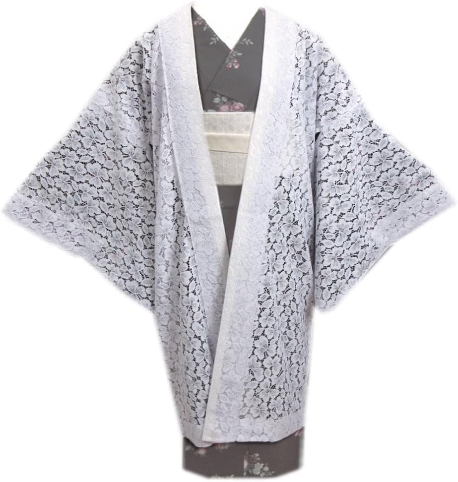 白ラメゴージャス牡丹に熨斗柄 未仕立て 胴裏付き モード 赤/黒/白